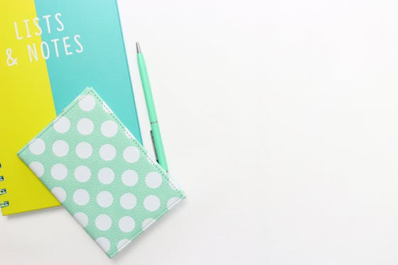 Notebooks and a pen